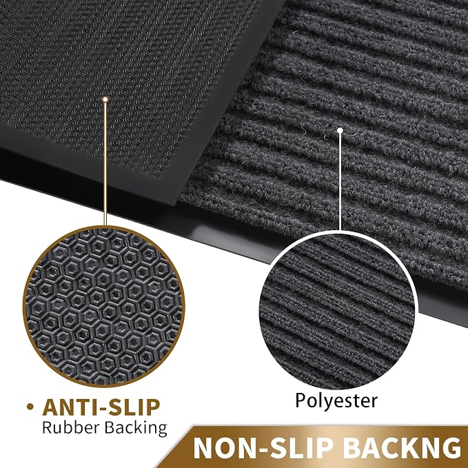 Yimobra Front Door Mat Outdoor Indoor Entrance, 100% Waterproof All-Season All - Image 4