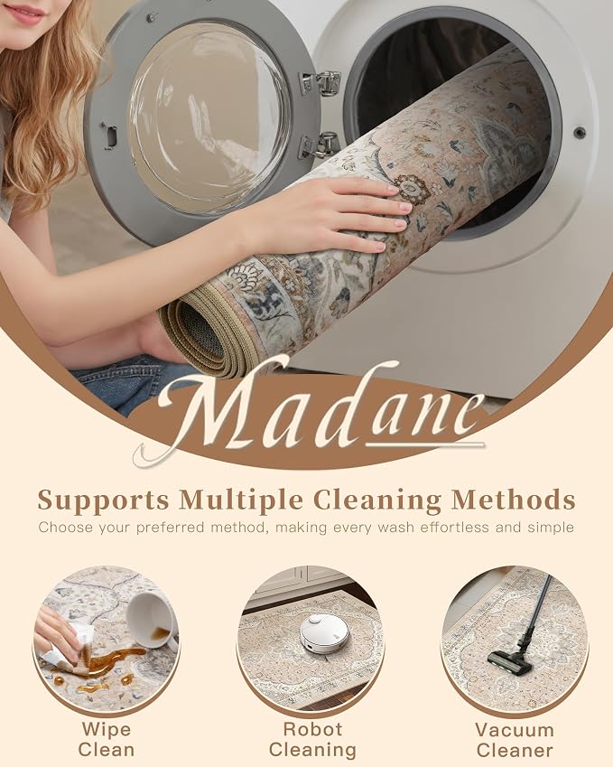 Madane Washable Runner Rug - Image 9