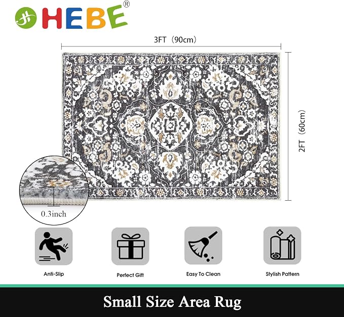 HEBE Washable Area Rug - Image 2