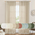 LAMIT Natural Linen Curtains 95 Inch by LAMIT