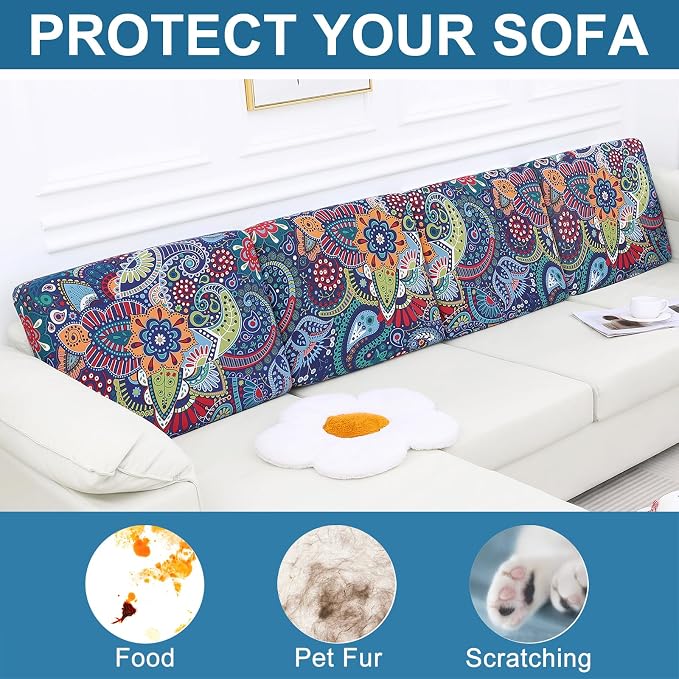 Smiry Printed Couch Cushion Covers, Stretch Soft Couch Covers - Image 7