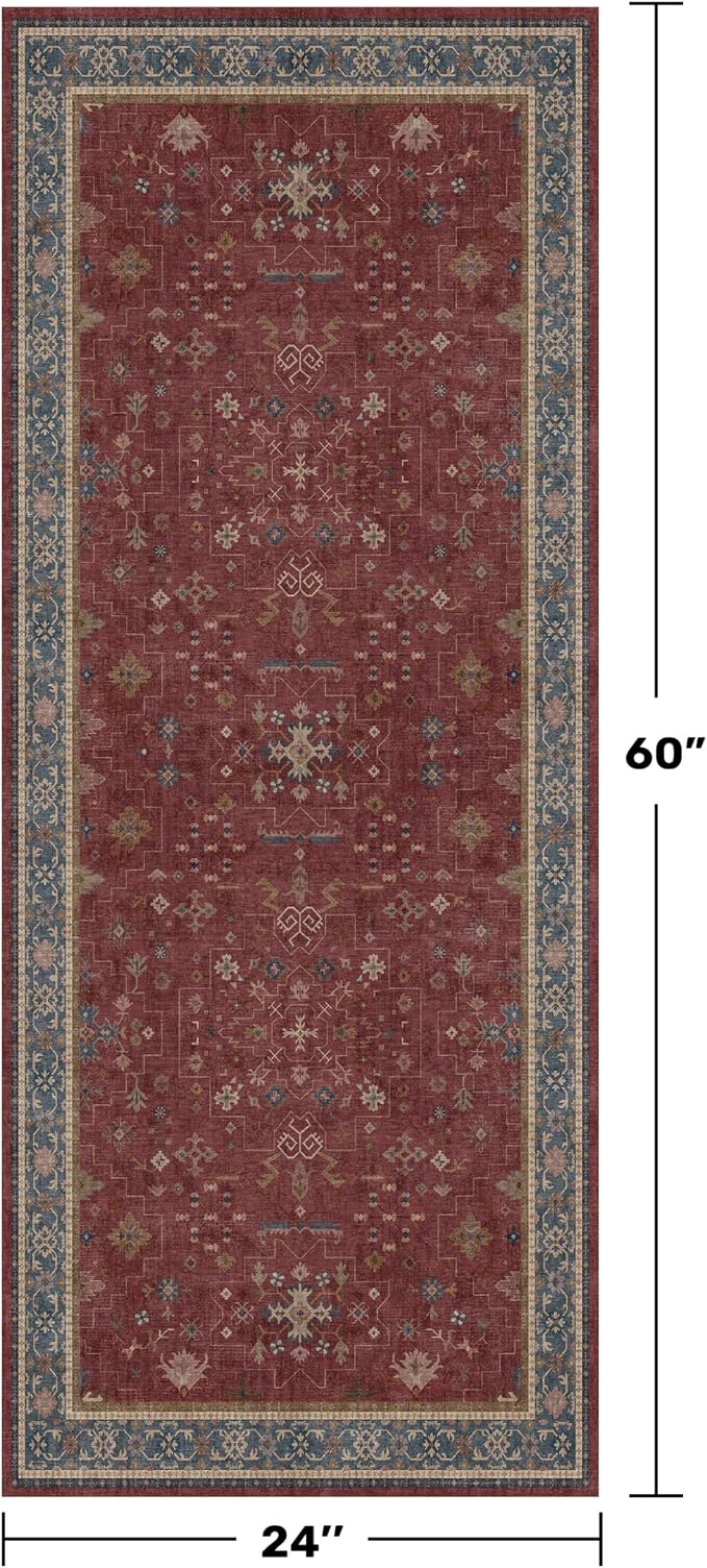 Boho 2x5 Small Kitchen Runners Rugs Non Slip - Image 2