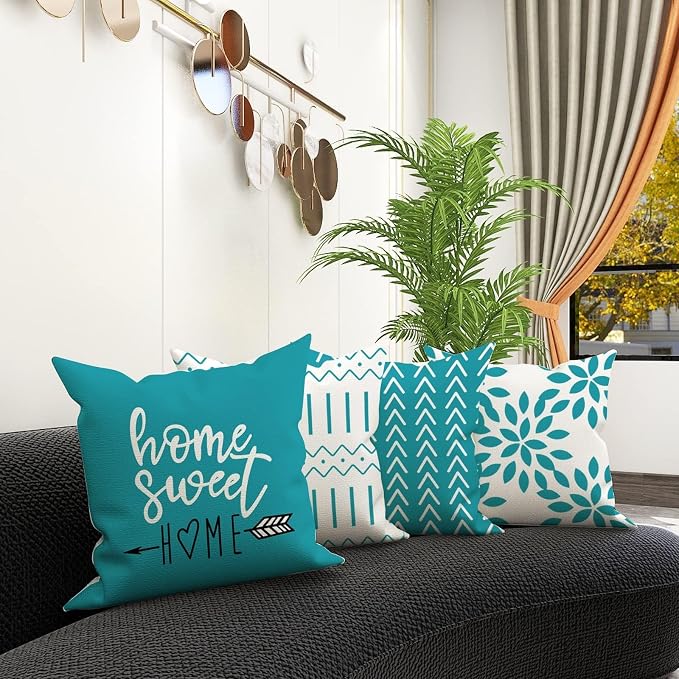 YCOLL Pillow Covers 20x20 Set of 4, Modern Sofa Throw Pillow Cover, Decorative - Image 2