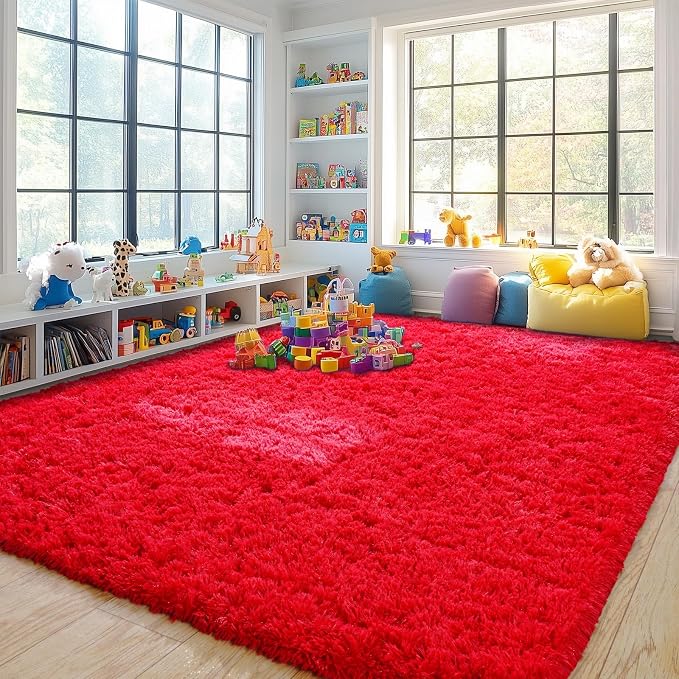 Pionblank Large Rug for Living Room 6x9 Feet, Modern Soft Shag Area Rug - Image 2