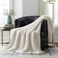 EVERGRACEHOME Chunky Chenille Knit Throw Blanket by EVERGRACEHOME