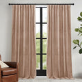RYB HOME Blush Velvet Curtains 72 inches by RYBHOME