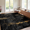 Washable Area Rugs 4x5 Non-Slip Modern Abstract Soft by RELEANY