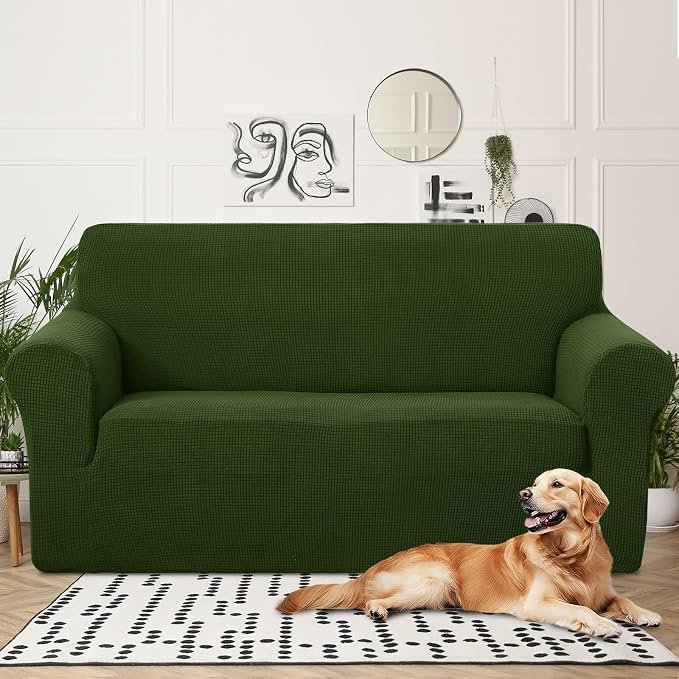 U-NICE HOME Oversized Stretch Loveseat Couch Cover Sofa Covers Washable Sofa - Image 2