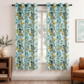 Topfinel 72 Inches Long Floral Curtains by Topfinel