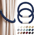 NICEEC 2 Pack Strong Magnetic Curtain Tiebacks Modern Simple Style Drape Tie by NICEEC