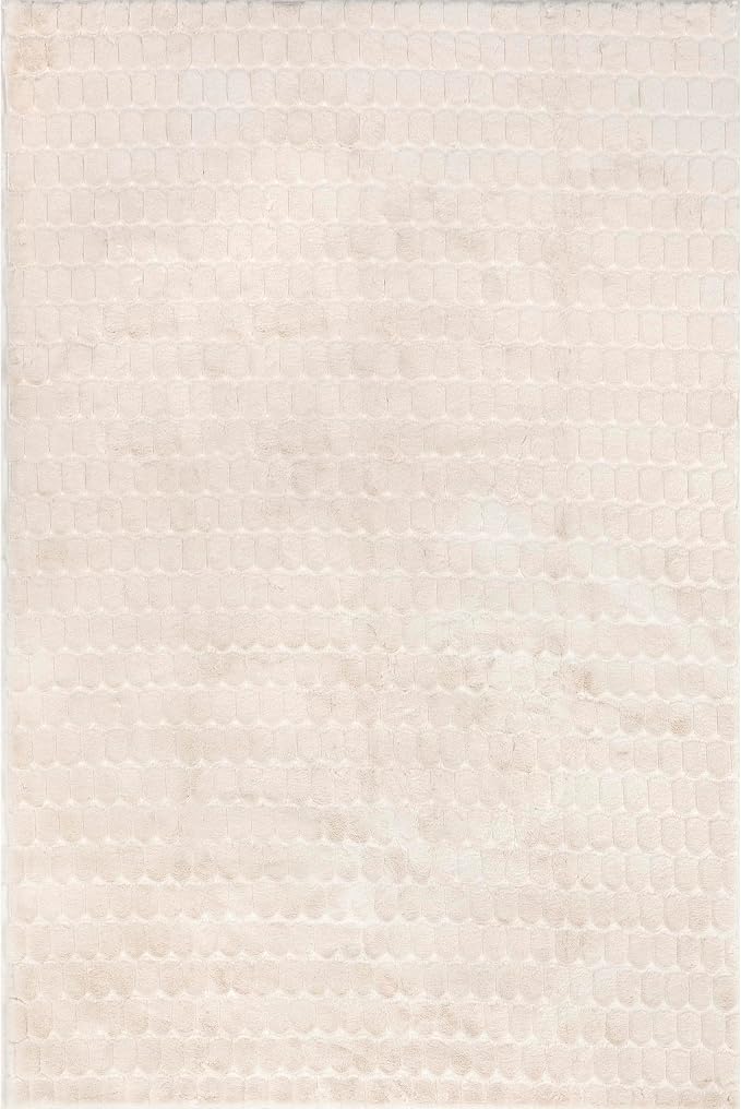 Nuloom Nia Beige, Cozy Shag, Fluffy and Soft, High Traffic, Stain Resistant - Image 5