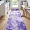 Washable Area Rugs 2'x8' Non-Slip Modern Abstract Soft by RELEANY