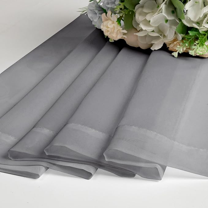 Aiyufeng Sheer Voile Window Treatment Rod Pocket Curtain Panels - Image 8
