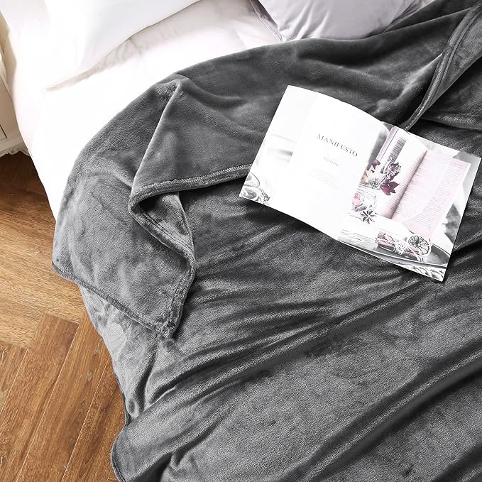 TASTHROW Large Flannel Fleece Throw Blanket, 90×108 Inch - Image 3