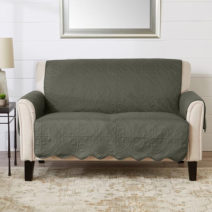 Great Bay Home Reversible Loveseat Cover by GreatBayHome