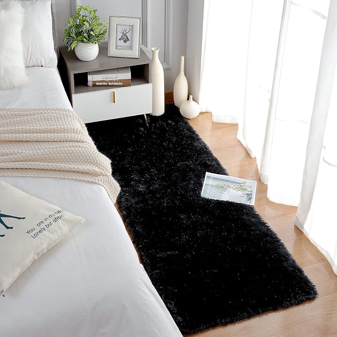 Chicrug Soft Runner Rugs for Bedroom Living Room Plush Fluffy Rug 3x8 Feet - Image 3