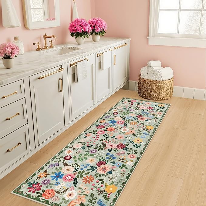 Runner Rug for Entryway: 2x6 Kitchen Rugs Non Slip Washable Ultra-Thin Soft - Image 5