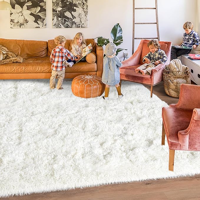 Rugs for Living Room 8x10, Soft Shaggy Modern Shag Area Rug for Bedroom - Image 6