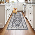 HEBE Washable Kitchen Rugs Runner 2'x 5', Non Slip Hallway Runner Rug, Low Pile by HEBE