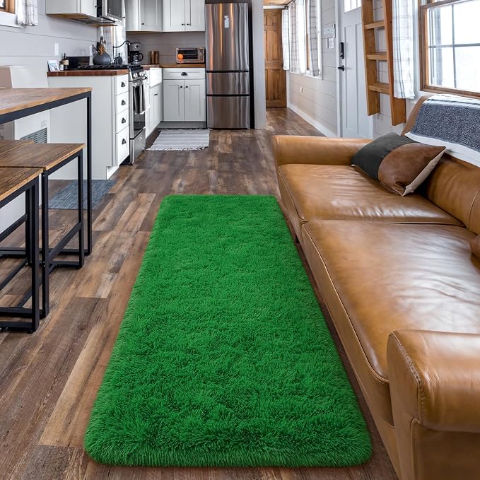 Amearea Shag Fluffy Runner Rug for Bedroom Girls Living Room, 2x6 Feet Extra - Image 6