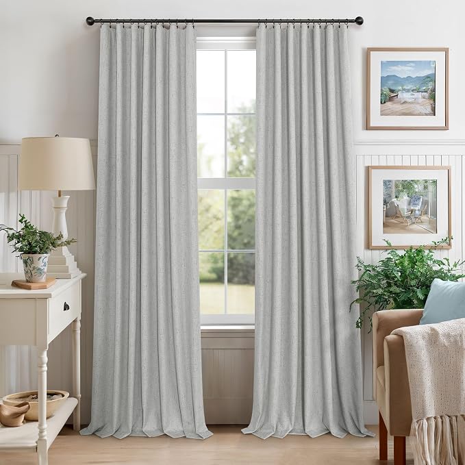 Pitalk Light Grey Blackout Curtain Panels 90 Inches Long - Image 7
