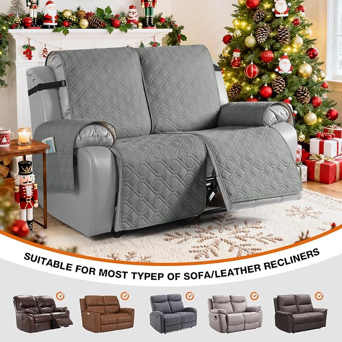 VANSOFY Waterproof Recliner Couch Covers, Sofa Covers 1-Piece Washable - Image 4