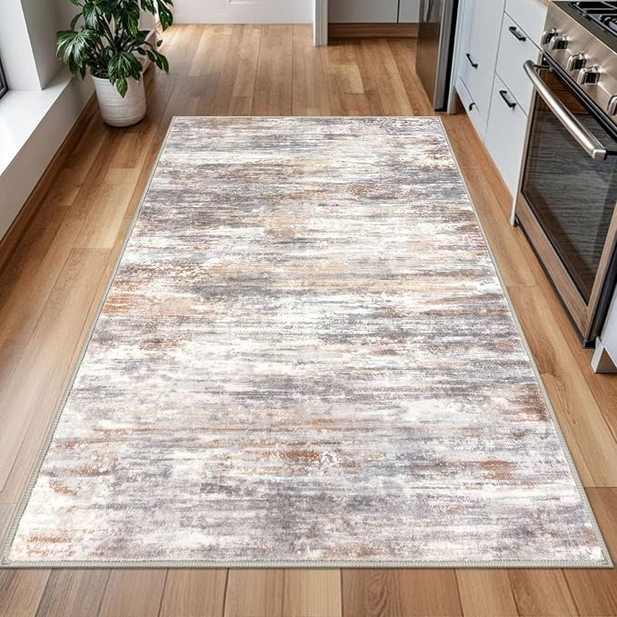 KOZYFLY Modern Abstract 4x6 Rug Washable Large Rugs - Image 4