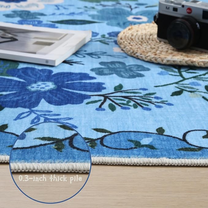 Rugcomf Runner Rug for Hallways Kitchen Rug Non Slip 2'x 6' Washable Runner Rugs - Image 4