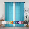 OWENIE Sheer Curtain 90 Inches Long 2 Panels Set by OWENIE