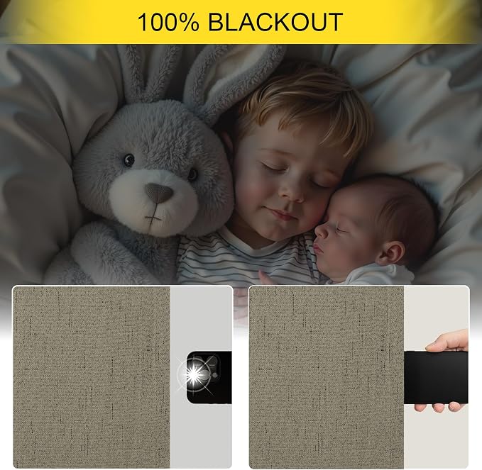 Living Room Darkening Curtains 63 Inches Long Small Bay Window Blackout - Image 4