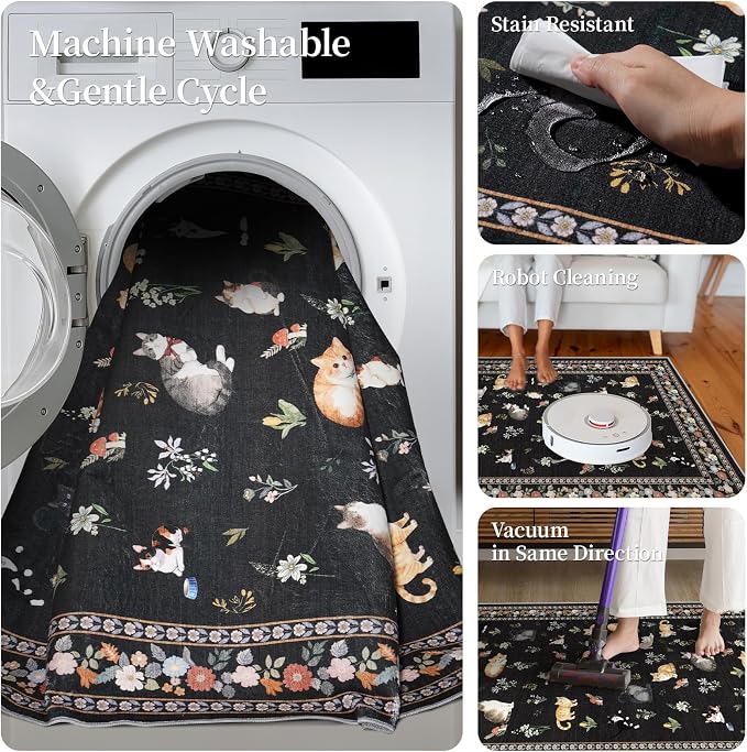 3x7 Washable Kitchen Runner Rug - Image 6