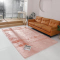 linmopm Faux Fur Rug Sheepskin Shag Fluffy Fuzzy 6x9 ft Pink Rugs by Limopmfauxfurproducts