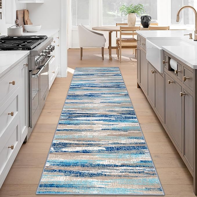 Lansny Modern Abstract Runner Rug 3x8 - Image 2