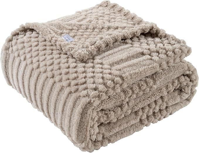 50x70 Inch Brown Throw Blanket by Unknown