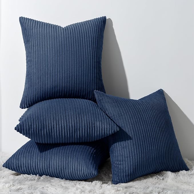 Topfinel Decorative Blue Throw Pillow Covers Cushion Cases, Mix and Match by Topfinel