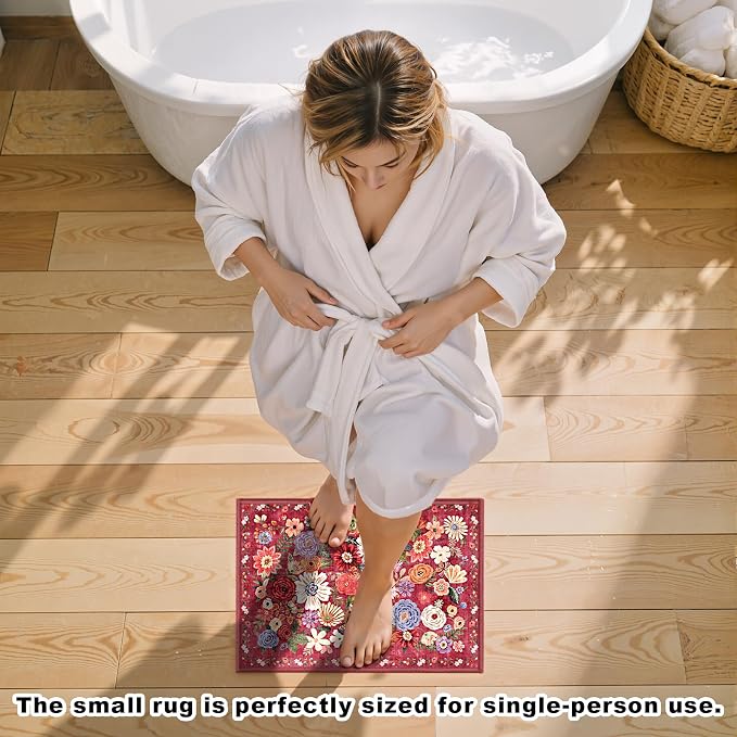 Area Rugs 24x17 Inch Home Decor Entry Rug, Small Door Mat Bath Mats - Image 2