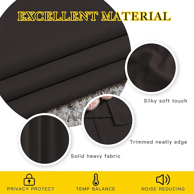 NICETOWN Bedroom Blackout Curtains and Drapes - Image 4