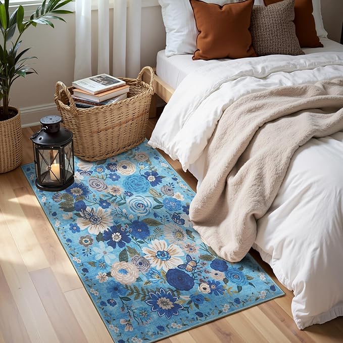 2x4 Entryway Runner Rugs, Non Slip Washable Rugs by WelcometoBabovid