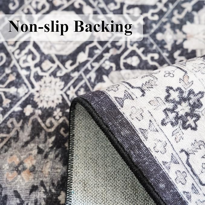 Washable 4x8 Hallway Runner Rug: Vintage 8ft Soft Runners - Image 5