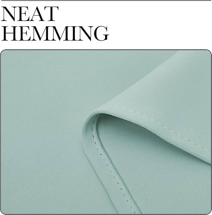 NICETOWN Aqua Blue Blackout Curtains 90" Long - Image 7