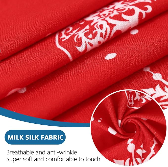 hyha Printed Couch Cushion Covers, Floral Sofa Covers Washable - Image 3