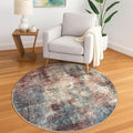 IOHOUZE Round Area Rug 5 Ft Circle Entryway Rugs Round Washable Door Mat Indoor by iOhouze