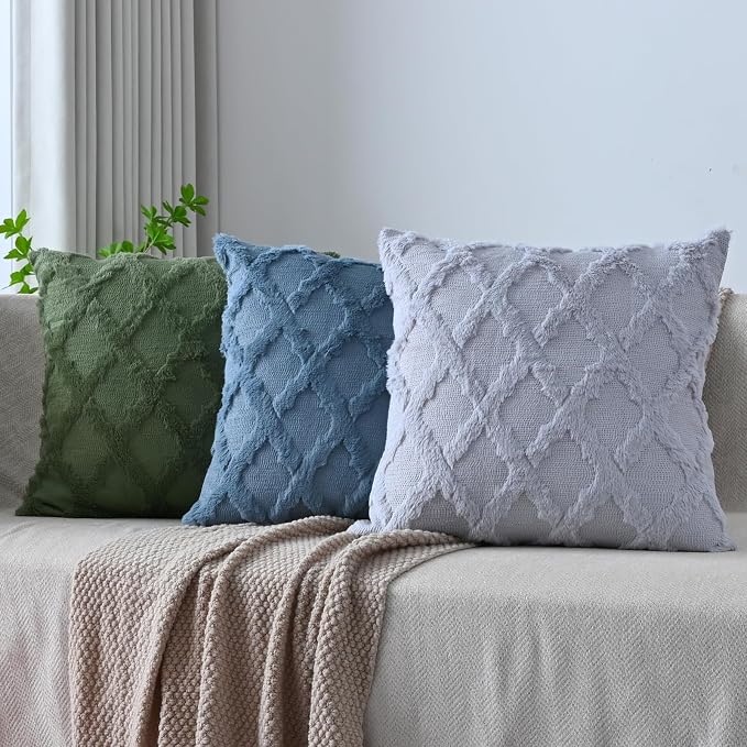 Set of 2 Soft Moroccan Throw Pillow Covers 12x20 Inch Plush Boho Decorative - Image 6