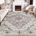 SERISSA Boho 8x10 Area Rugs, Washable Vintage Large Living Room Rug Non-Slip by SERISSAHomeDecorCollection