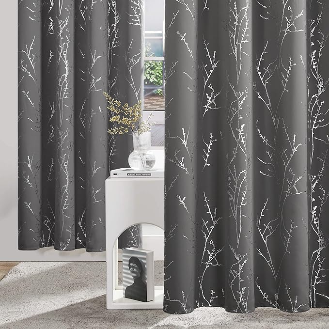 Deconovo Short Kitchen Curtains, 42 x 54 Inch Length 2 Panels Set, Thermal - Image 3