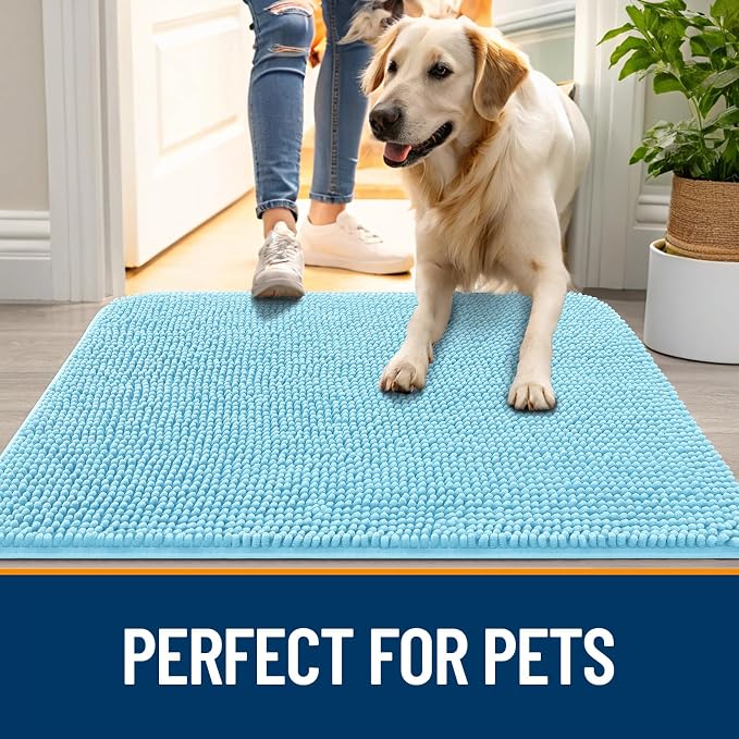 OLANLY Dog Door Mat for Muddy Paws 70x24, Absorbs Moisture and Dirt, Absorbent - Image 6
