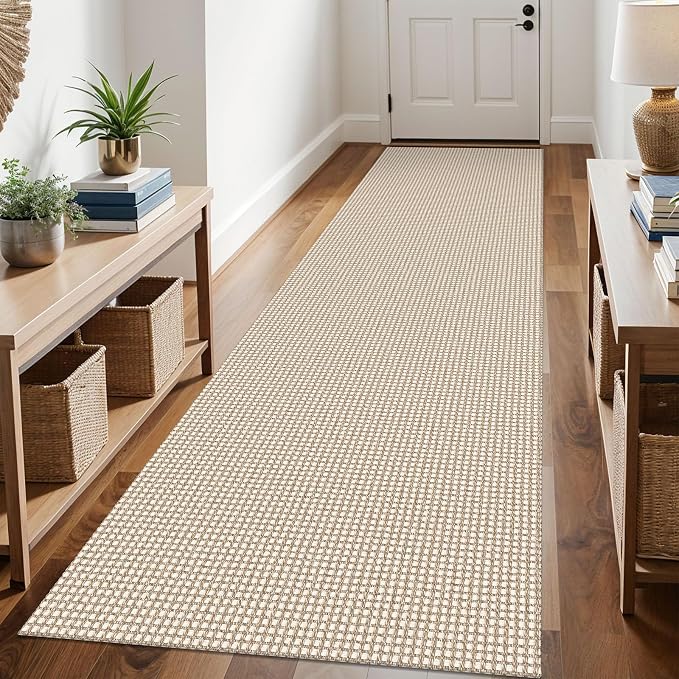 KOZYFLY Runners for Hallways 3x10 ft Washable Kitchen Runner Non Slip Rubber by KOZYFLY