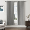 Guken 100% Blackout Linen Curtains 72 Inch Length 2 Panels Set by Guken