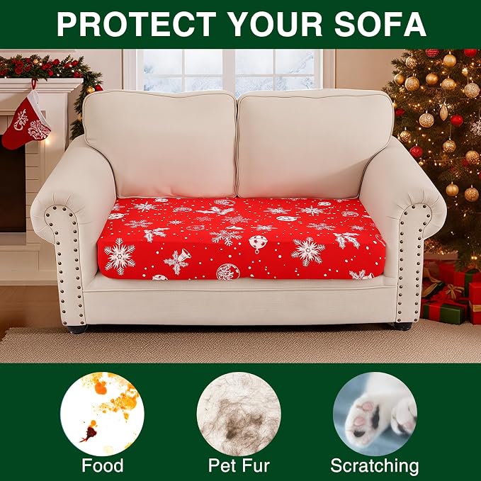 Smiry Printed Couch Cushion Covers, Stretch Soft Couch Covers - Image 8