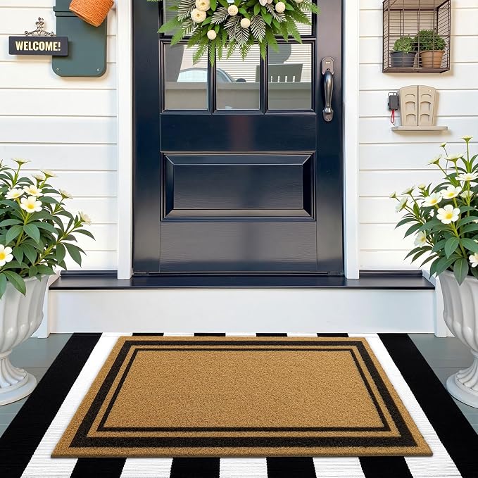 OLANLY Front Door Mat, Low Profile Doormat, Stain and Fade Resistant, - Image 9